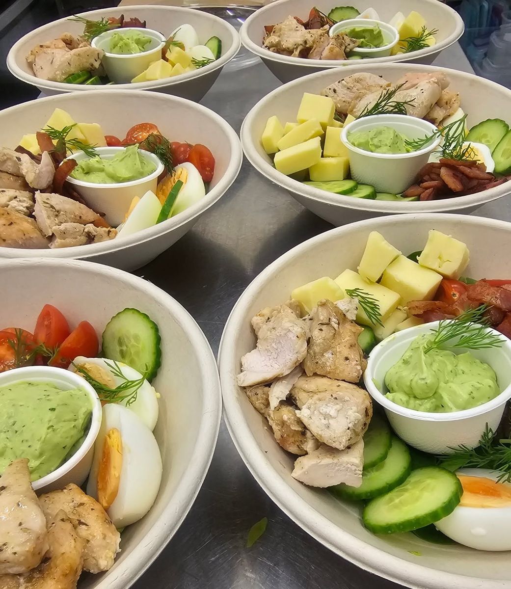 Chicken cob salads