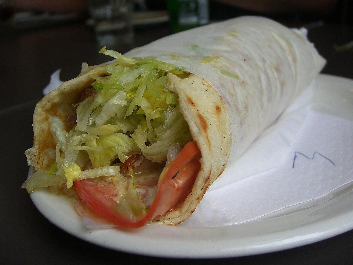 A souvlaki wrap (stock photo)